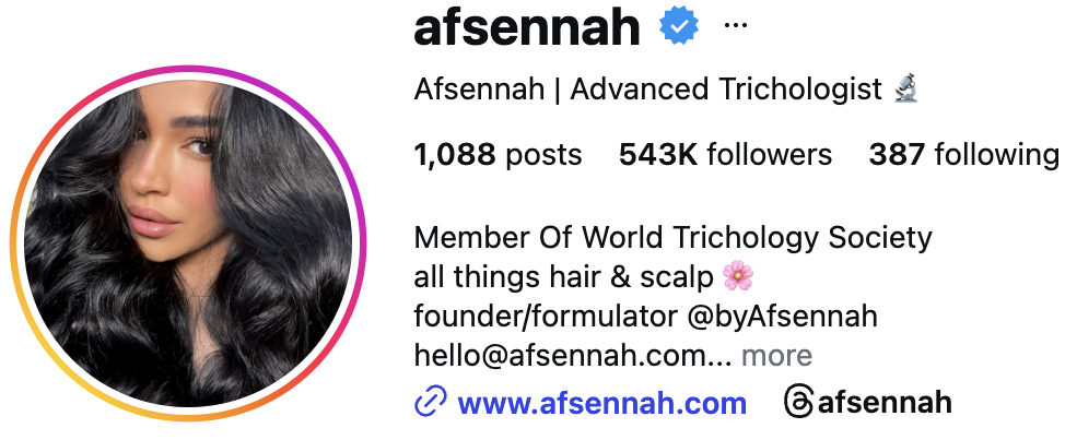 Afsennah on Instagram